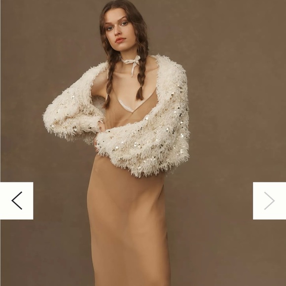 Anthropologie embellished knit shrug - Picture 1 of 4